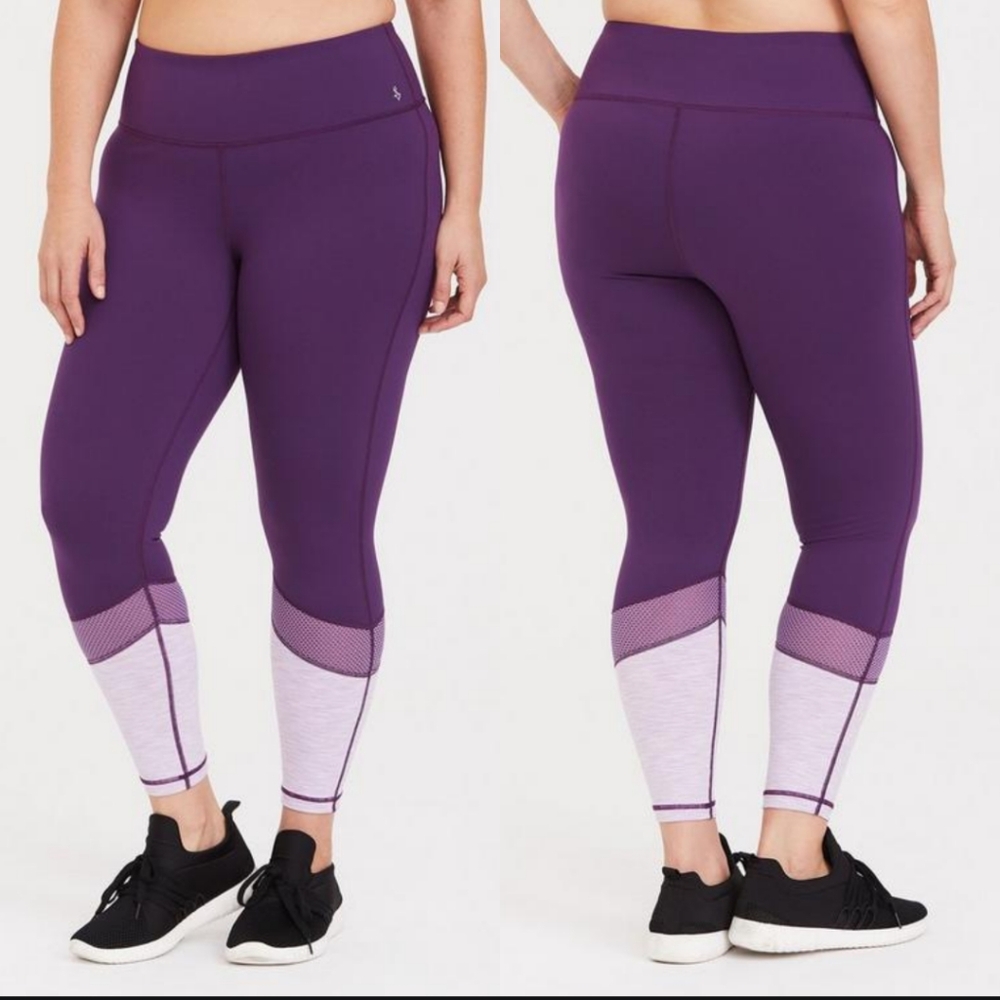 Torrid Purple and Lavender Leggings